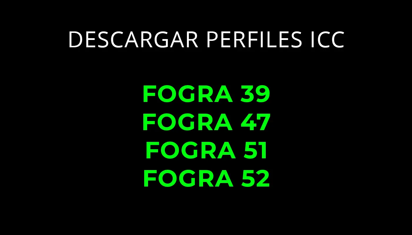 Blog Descargar Perfiles ICC de Fogra Artes gráficas Descargar Perfiles ICC Fogra 39, Fogra 47, Fogra 51 y Fogra 52 para gestión de color en impresión offset